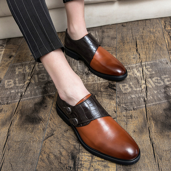 Moodsad mitmes värvitoonis pandlaga meeste nahast kingad