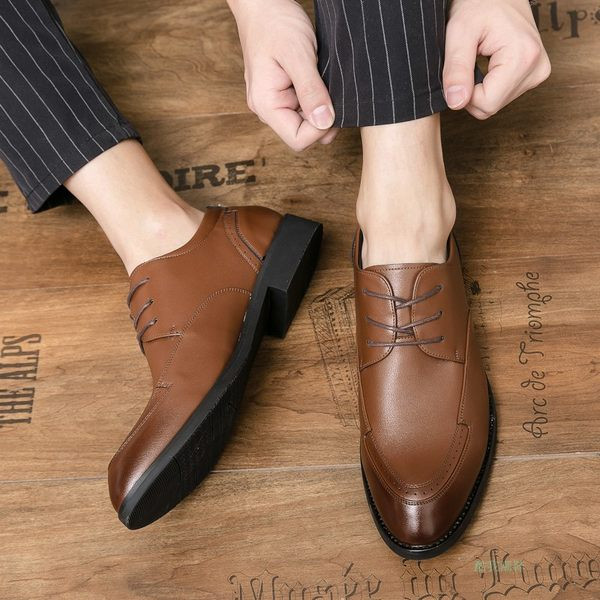 Formális, fűzős férficipő új modellje - öko bőr