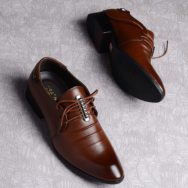 Férfi formális cipő, brit stílusú, fűzős