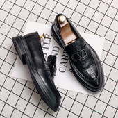 Uus mudel metallelemendiga kunstnahast meeste kingad