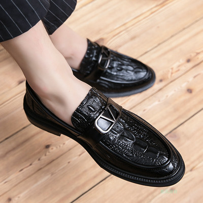 Uus mudel metallelemendiga kunstnahast meeste kingad