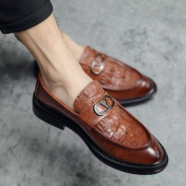 Uus mudel metallelemendiga kunstnahast meeste kingad