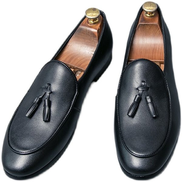 Formāli vīriešu mākslīgās ādas apavi brūnā un melnā krāsā