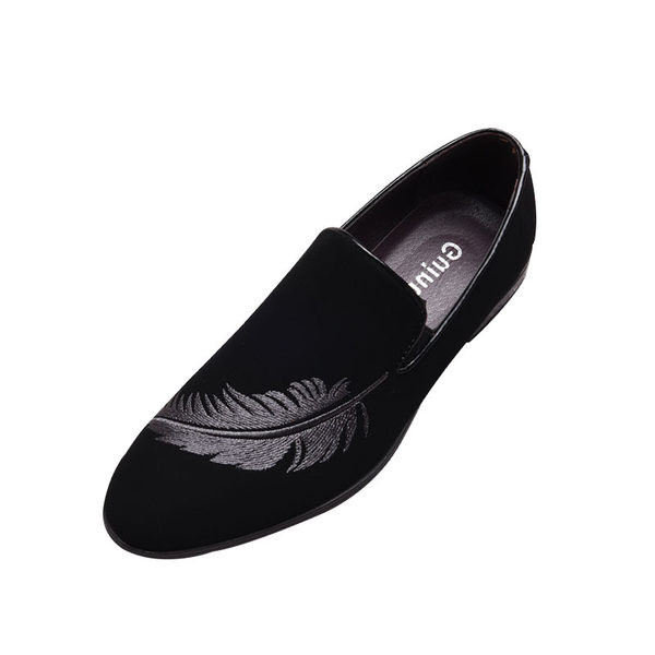 Vyriški formalūs tekstiliniai apvalūs batai