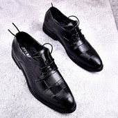 Meeste pidulikud paeltega kunstnahast kingad