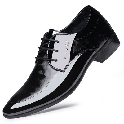 Stilīgi vīriešu formālie apavi ar sprādzi divos modeļos