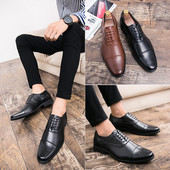 Meeste terava otsaga kunstnahast paeltega pidulikud kingad