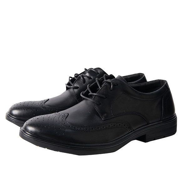 Alkalmi férfi lélegző műbőr cipő