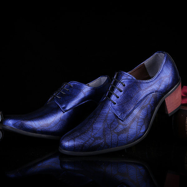 Férfi bőrcipő Brit stílusú, sarokkal