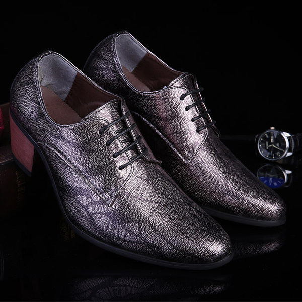 Férfi bőrcipő Brit stílusú, sarokkal