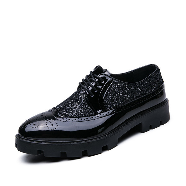 Ανδρικά επίσημα παπούτσια νέο μοντέλο με κορδόνια και τραχιά σόλα