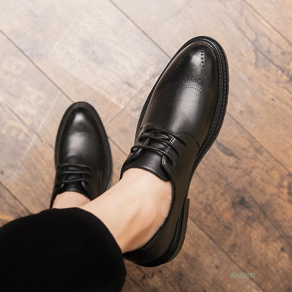 Uus mudel eco-nahast paeltega meeste pidulikud kingad