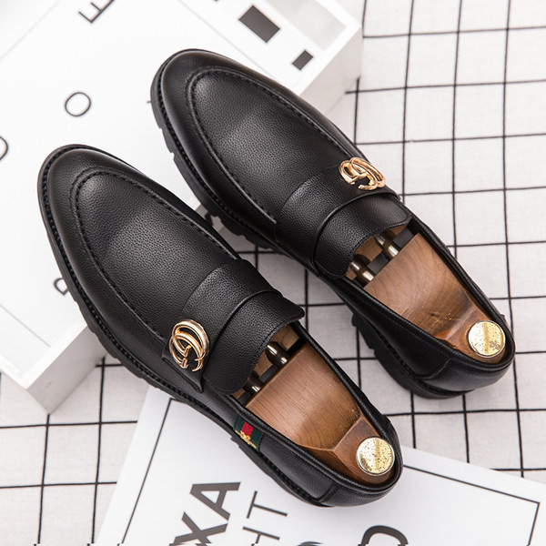 Öko-nahast meeste teravatipulised jalatsid metalldekooriga