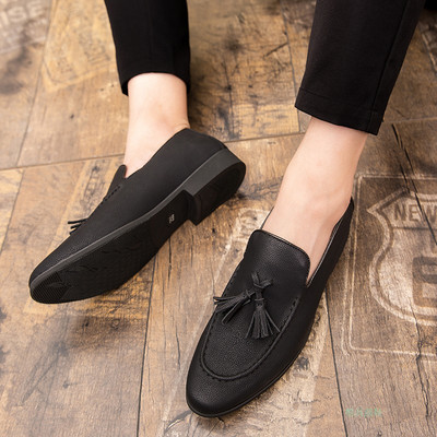 Terava mudeliga meeste nahast kingad metallpandlaga