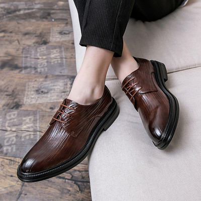 Eko bőrből készült formális férfi cipő