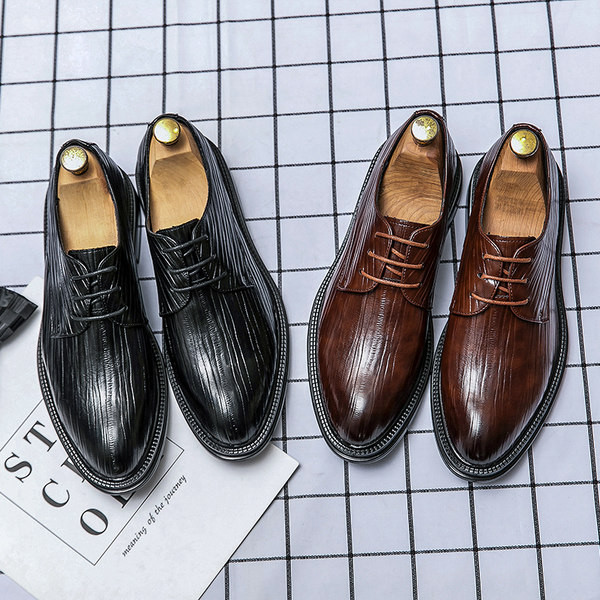 Eko bőrből készült formális férfi cipő