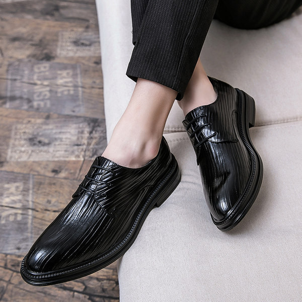 Eko bőrből készült formális férfi cipő