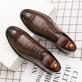 Retro modell férfi formális cipő eko bőrből