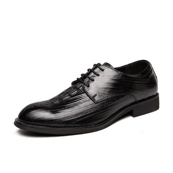 Ретро модел мъжки официални обувки от еко кожа