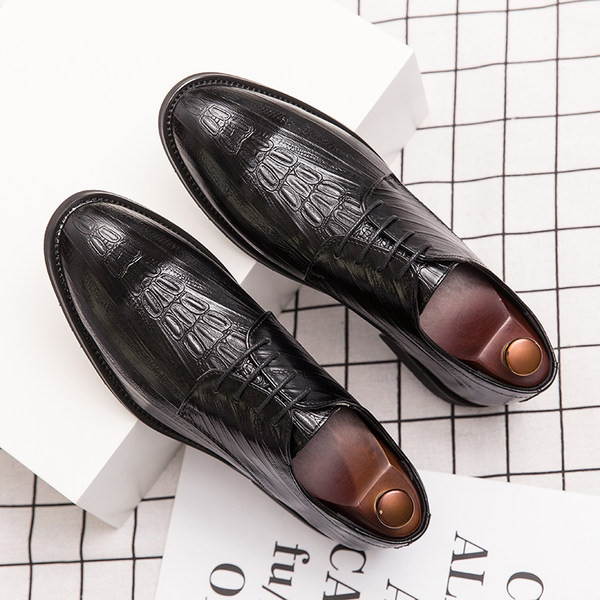 Retro modell férfi formális cipő eko bőrből