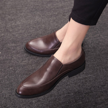 Мъжки обувки от еко кожа - изчистен модел