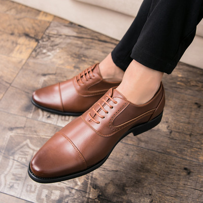 Meeste pidulikud kingad ökonahast, paeltega tavaline mudel