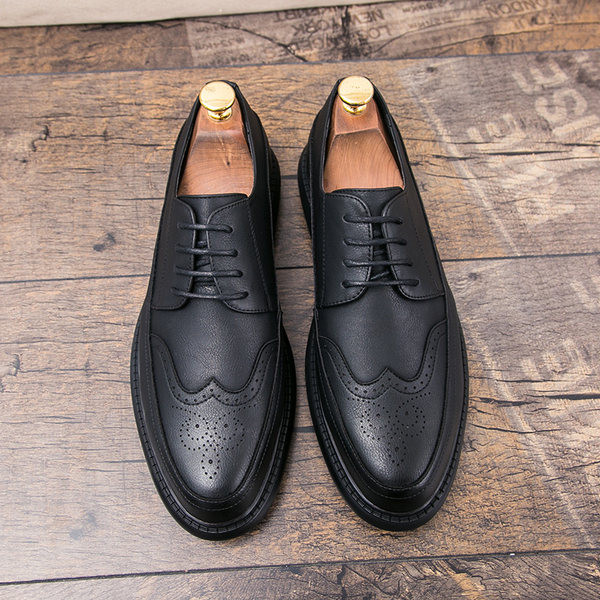 Vīriešu formāli elpojoši apavi ar šņorēm