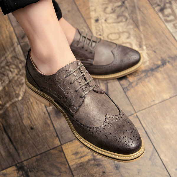 Ανδρικά επίσημα παπούτσια με κορδόνια - βρετανικό στιλ