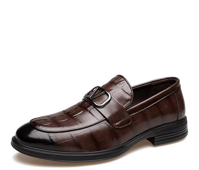 Ανδρικά έκο δερμάτινα παπούτσια με μεταλλική διακόσμηση