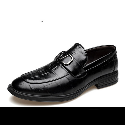 Ανδρικά έκο δερμάτινα παπούτσια με μεταλλική διακόσμηση