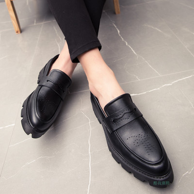 Νέο μοντέλο ανδρικά παπούτσια από faux δέρμα - μυτερό μοντέλο