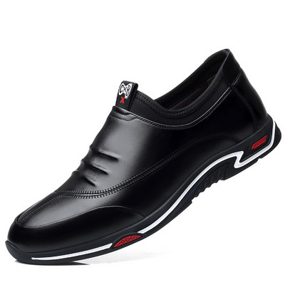 Μοντέρνα έκο δερμάτινα παπούτσια σε δύο χρώματα - για άνδρες