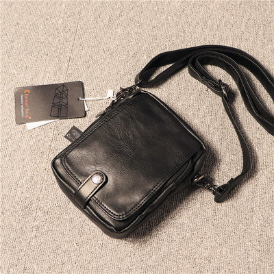 Öko-nahast lukuga ja metallist kinnitusega vabaaja meeste kott