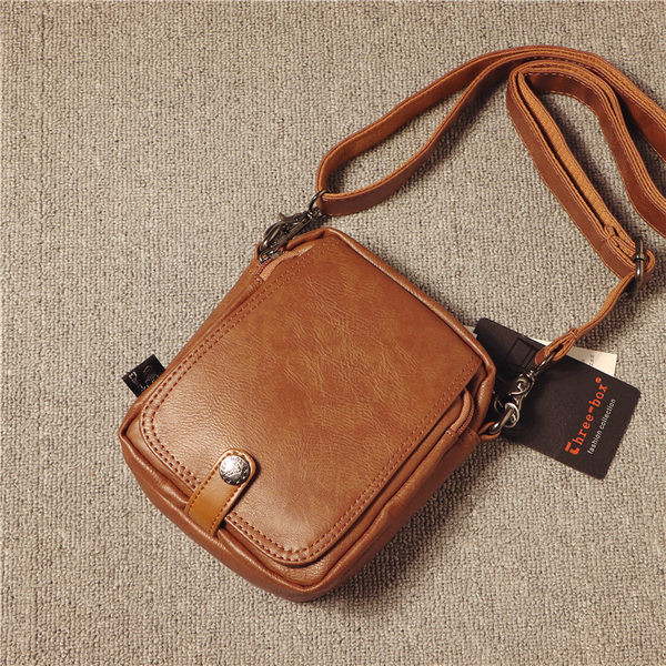 Öko-nahast lukuga ja metallist kinnitusega vabaaja meeste kott