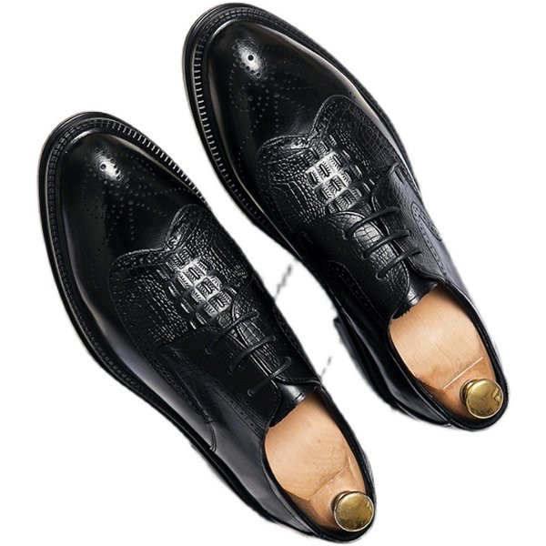 Στρογγυλεμένο μοντέλο ανδρικά επίσημα παπούτσιατσιών με κορδόνια