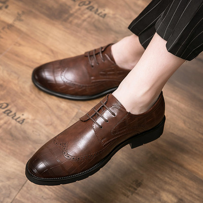 Ametlikud paeltega nahast meeste kingad - kuni numbrini 47