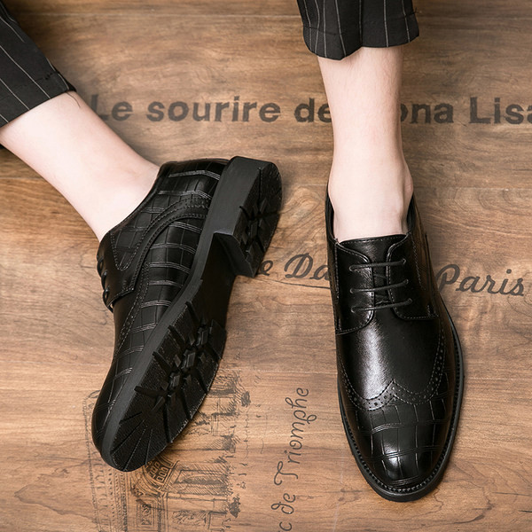 Ametlikud paeltega nahast meeste kingad - kuni numbrini 47