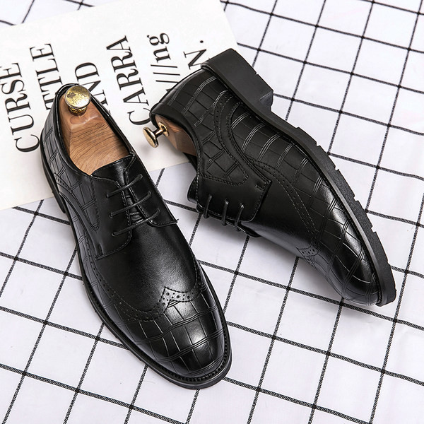 Ametlikud paeltega nahast meeste kingad - kuni numbrini 47