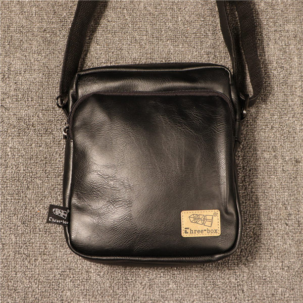 Vīriešu mākslīgās ādas soma ar garu rokturi