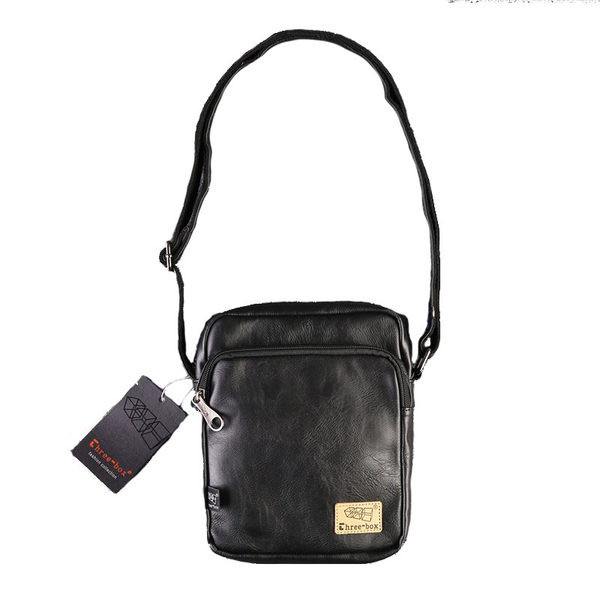 Vīriešu mākslīgās ādas soma ar garu rokturi