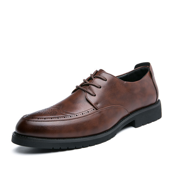 Smaila modeļa vīriešu ādas apavi ar šņorēm