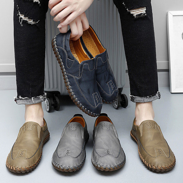 Lapos talpú bőrcipő - férfiaknak