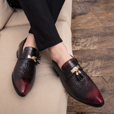 Ανδρικά κομψά παπούτσια από απομίμηση δέρματος κροκοδείλου