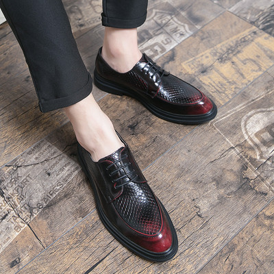 Meeste pidulikud kunstnahast paeltega kingad