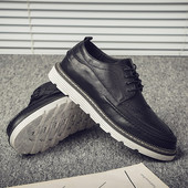 Μοντέρνα έκο δερμάτινα παπούτσια με κορδόνια