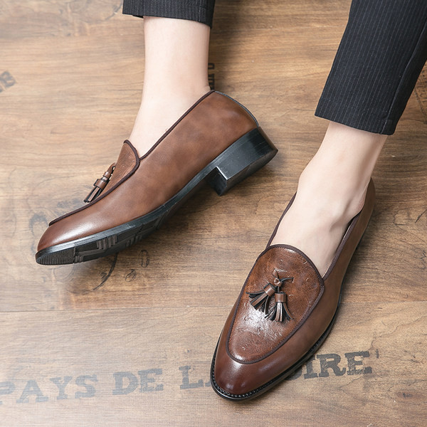 Mūsdienīgi formāli vīriešu apavi no mākslīgās ādas