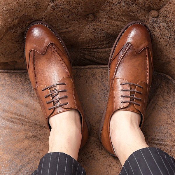 Nahast meeste pidulikud paeltega kingad - kuni numbrini 47