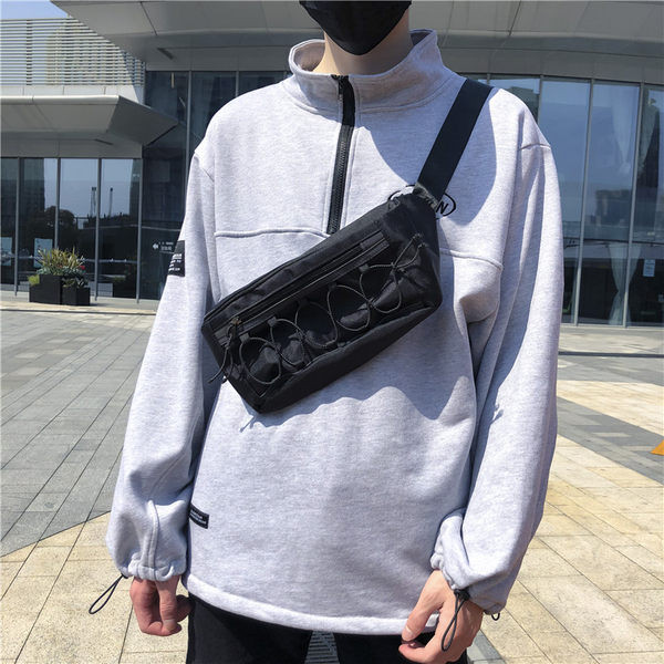 Vīriešu punk tipa tekstila soma