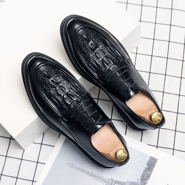 Uus mudel meeste terava otsaga kunstnahast kingad - paeltega