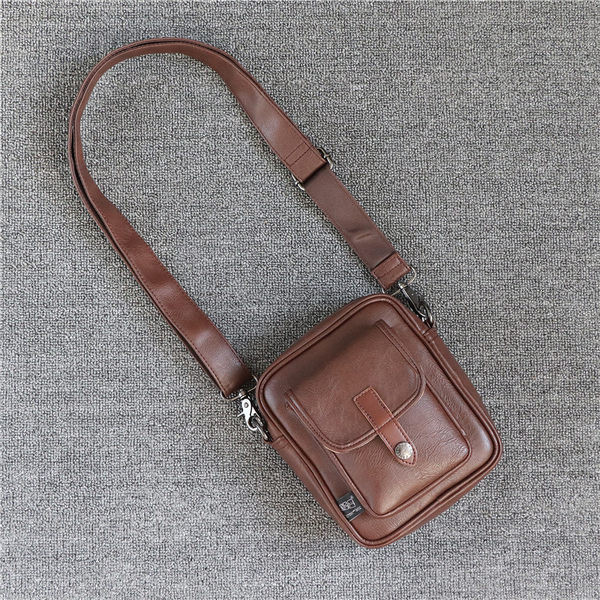 Ikdienas mini soma ar metāla pogu vīriešiem